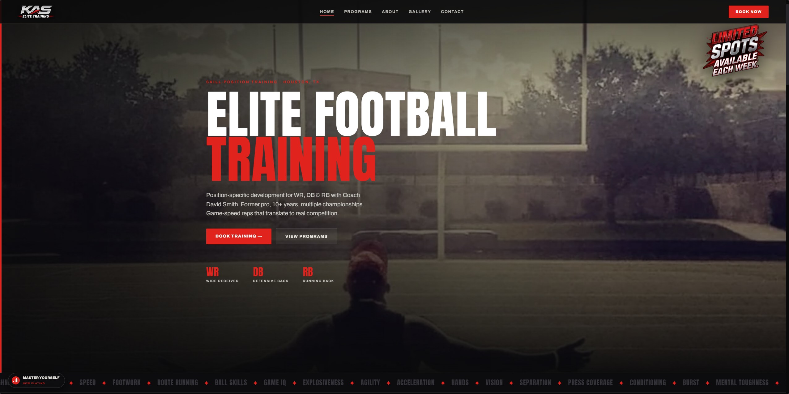 KAS Elite Training live website